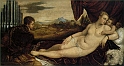 TIZIANO VECELLIO (1485-1576) - Venere con cuoido e organista